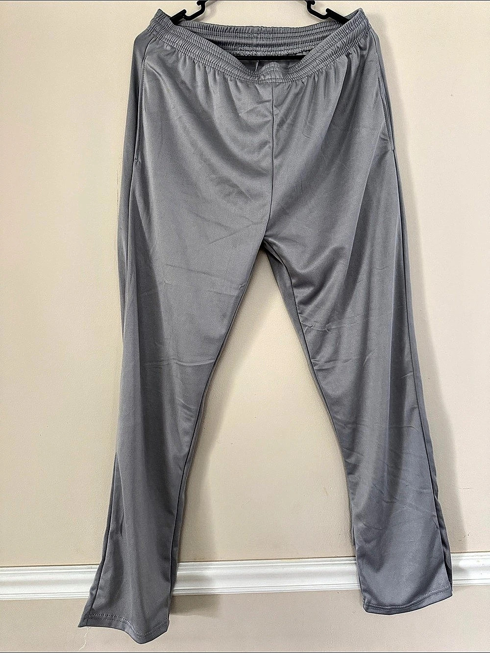 Gray Full-Length Pants